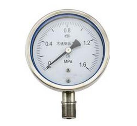 帶邊不銹鋼真空壓力表